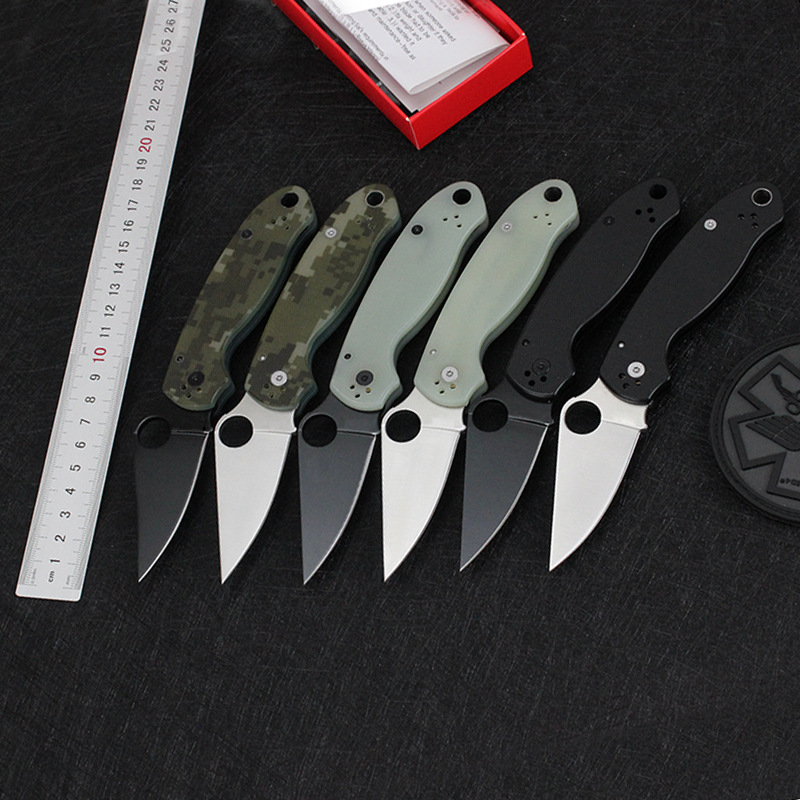

Automatic Knife CPM S30V Custom Stitch Folding Knife 58-60 HRC G10 Handle Tactical Survival Camping pocket knife