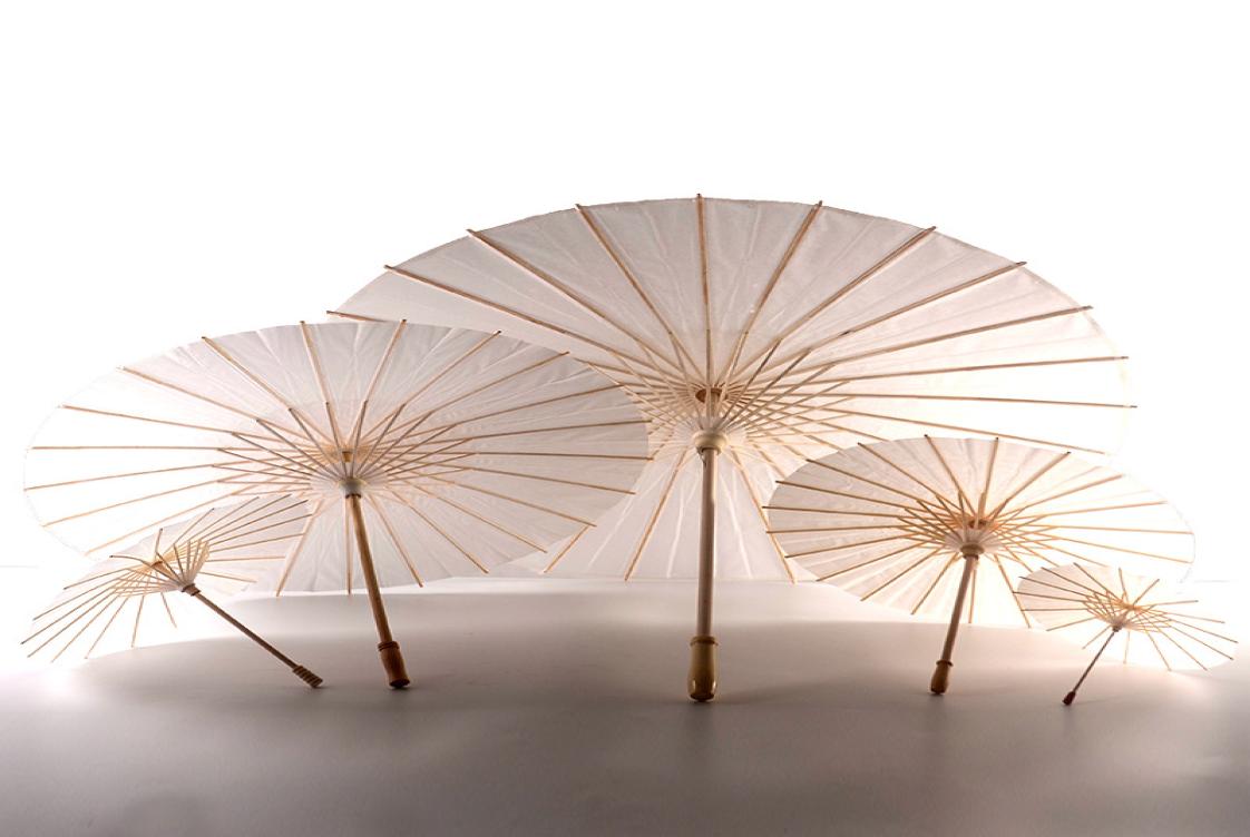 

60pcs Bridal Wedding Parasols White Paper Umbrellas Beauty Items Chinese Mini Craft Umbrella Diameter 60cm9565653