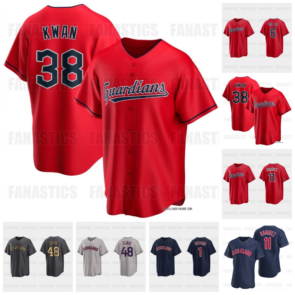 

39 Oscar Gonzales 2023 Baseball Guardian Jersey Josh Naylor Steven Kwan Cleveland Shane Bieber Jose Ramirez Rosario Amed Rosario Andres Gimenez Myles Straw Custom, White flex base mens s-3xl