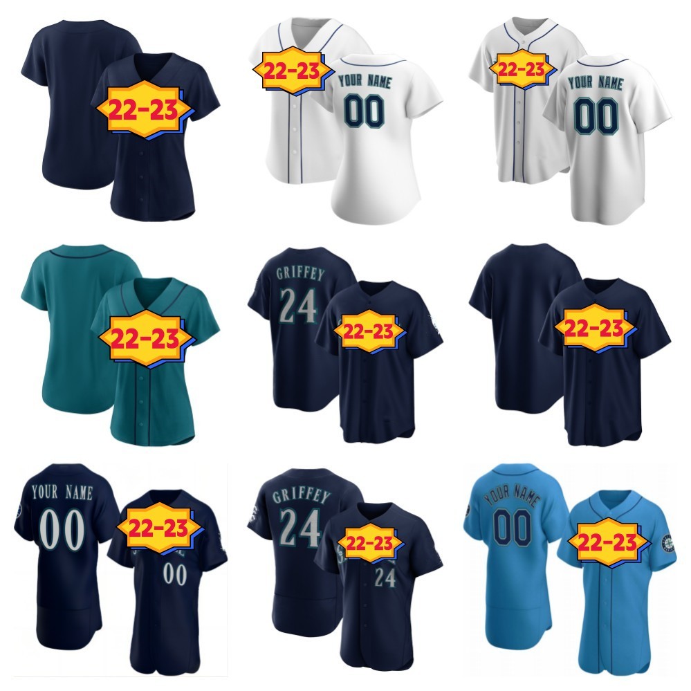 

2023 Baseball Jerseys 24 Ken Griffey 44 Julio Rodriguez 28 Eugenio Suarez Jersey 23 Ty 3 J.P. Crawford 10 Jarred Kelenic 16 Kolten Wong 51 Ichiro, 14