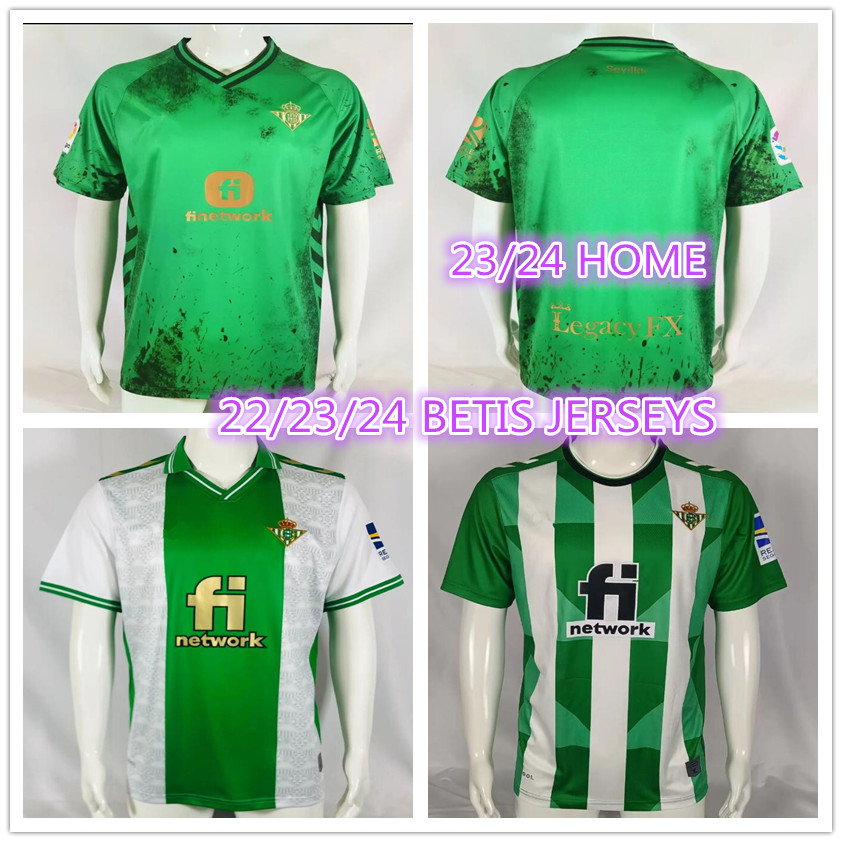 

22 23 24 Real Betis HOME soccer Jerseys FEKIR Forever Green HOME Manga Corta JOAQUIN B.Iglesias camiseta de futbol Juanmi 2023 2024 special Sustainability Shirts Men