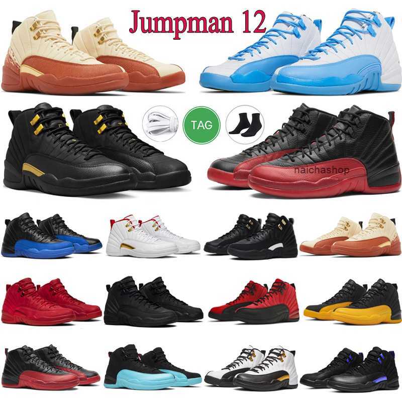 

Jumpman 12s Basketball Shoes 12 Mens Utility Reverse Flu Game Shoe Dark Concord University Blue Cherry Master Trainers Casual Sports Walking Snea jo, #2