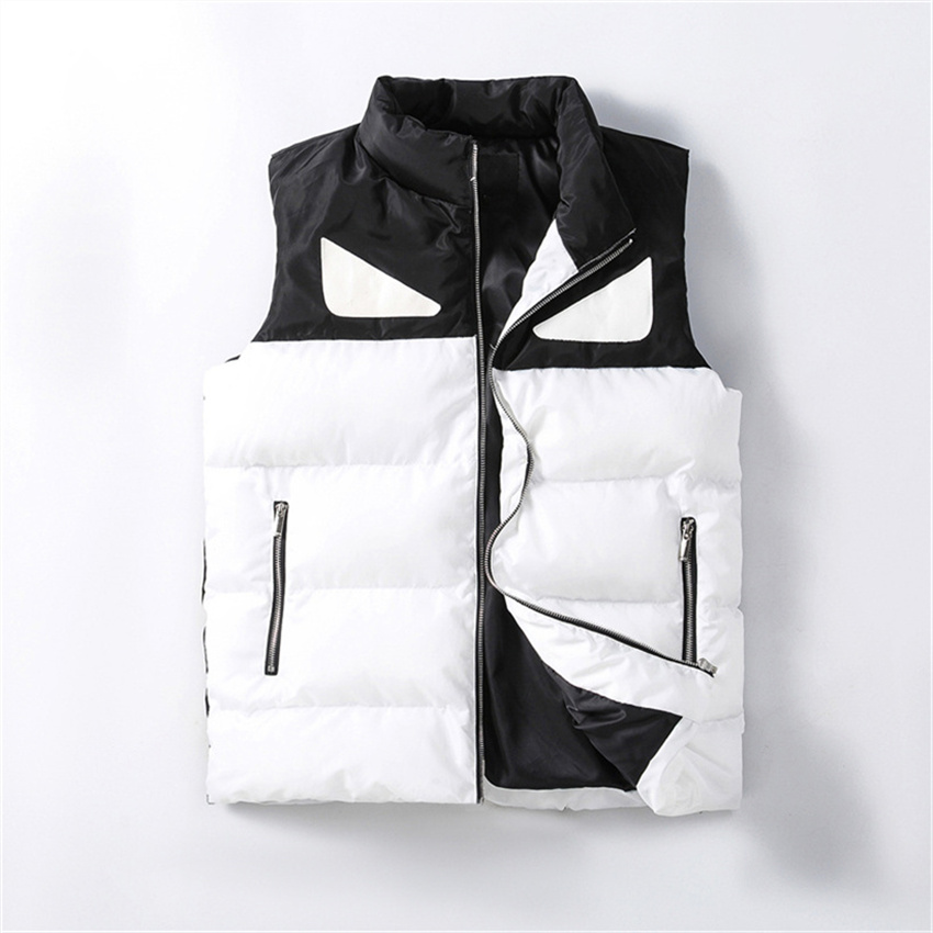 

Man Luxury Designers Men's Vest Outerwear Clothes Hoodies classic men Vests ittle devil's eye embroidery pattern Motorcycle Coats fashion high Waistcoats jackets, 12