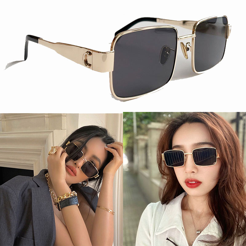 

Arc de Triomphe sunglasses for women plated metal frame luxury quality CL40237 limited edition sunglasses shadow box frame