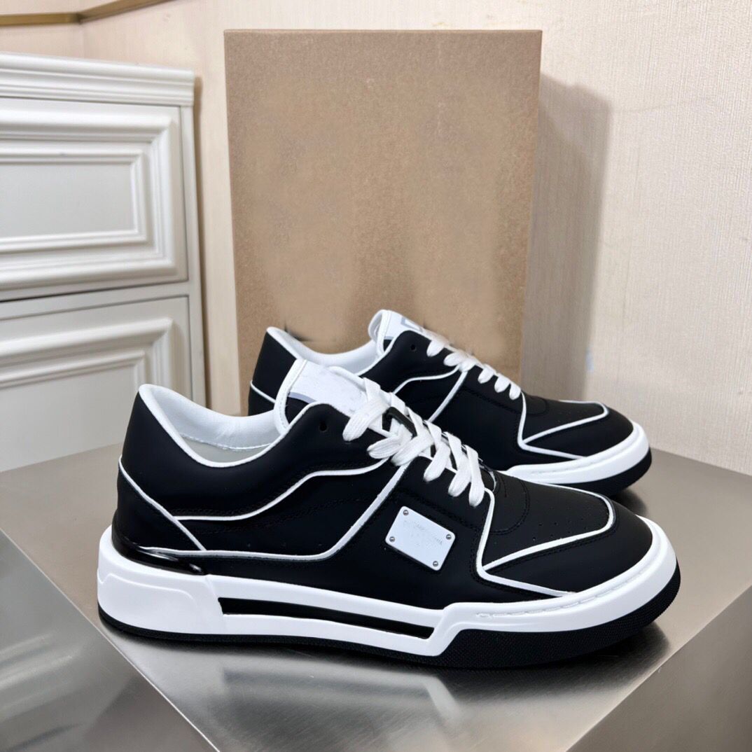 

Design Fashion Men New Roma Basketball casual Shoes Calfskin Nappa Leather Sneakers Shoe Men Runner Technical Fabric Man Rubber Sole Trainer