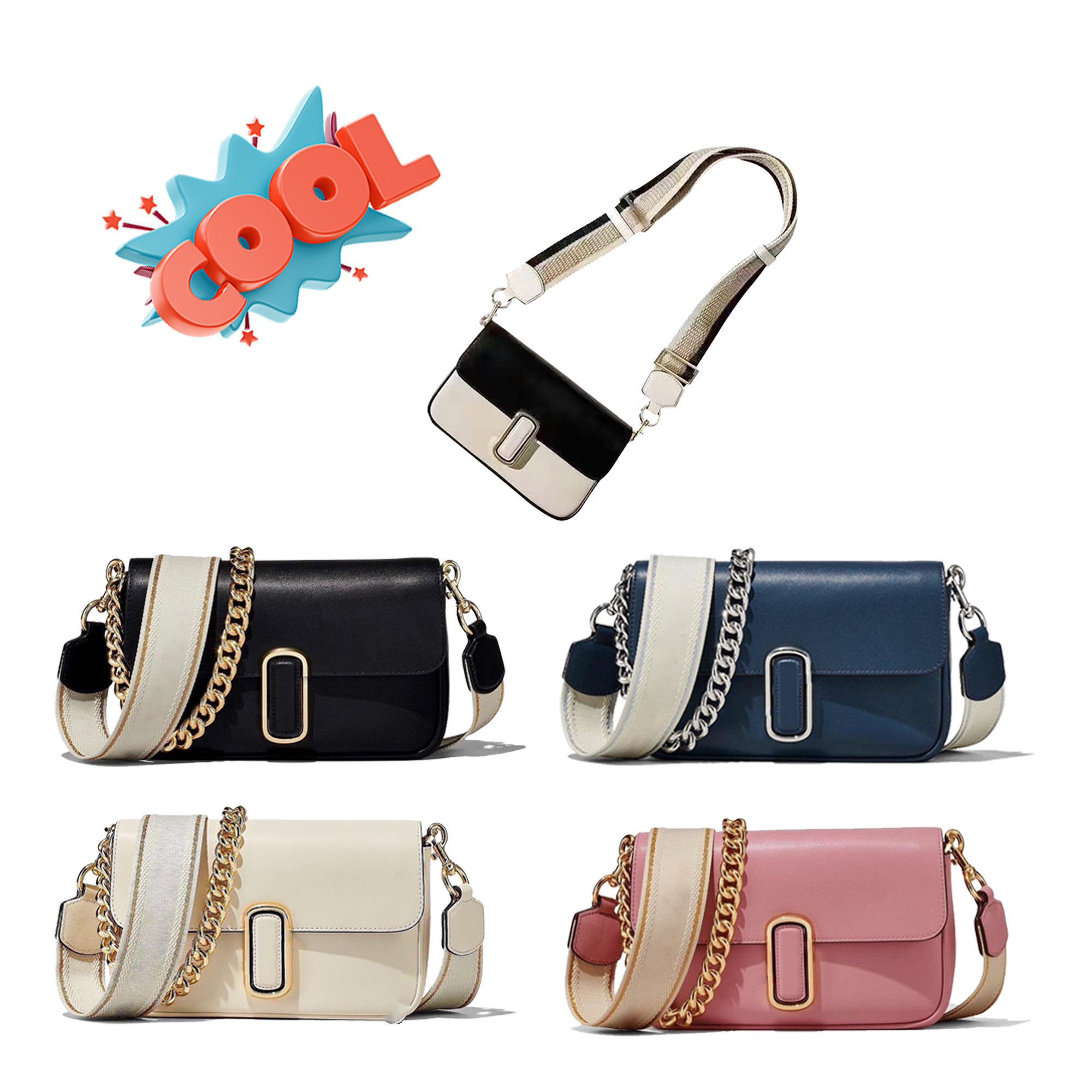 

Shoulder bag Marc jocobs the tote marcjocobs burlon luxury Designer Women Men Genuine Leather fashion Flip chain bags travel Clutch Hobo cross body Cosmetic handbag, Fuchsia