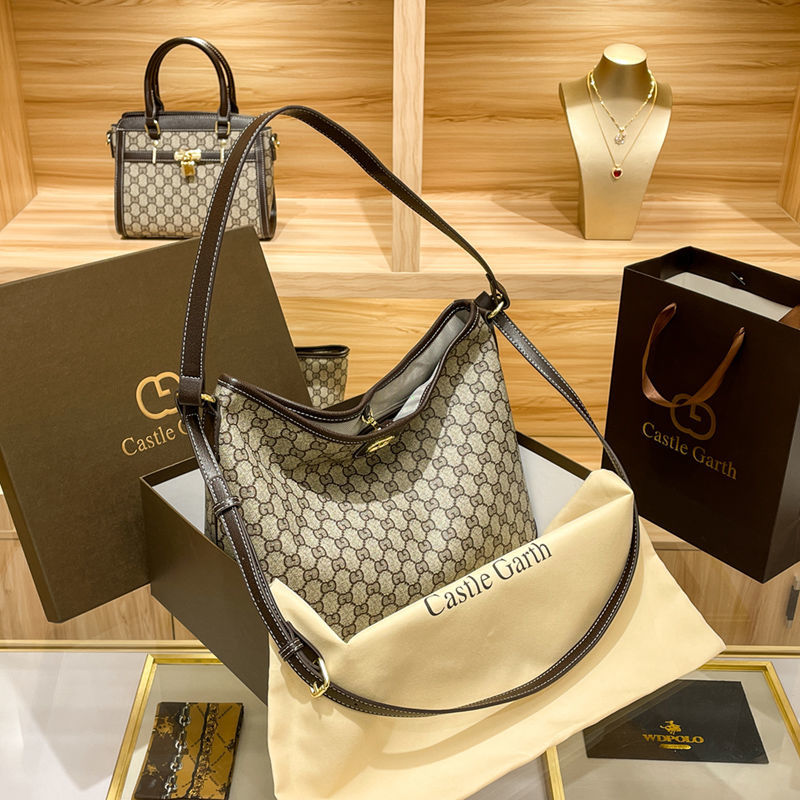 

New Designer Shoulder Bag Large Capacity Handbag Famous Brand Fashion Shopping Bag Lady Bag Soft Pu Leather Luxury Hand, Brown