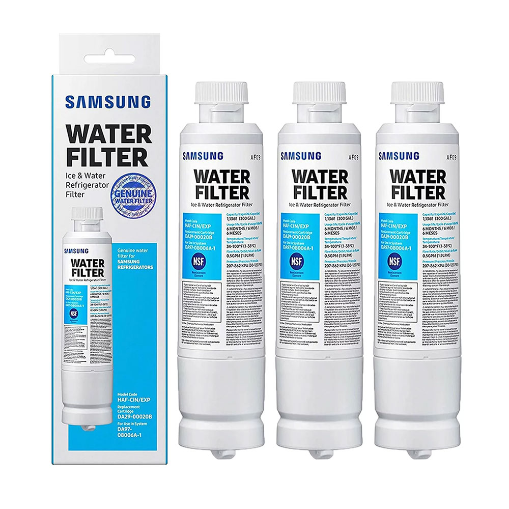 

Samsung DA29-00020B, HAF-CIN/EXP Refrigerator Water Filter, 3 Pack