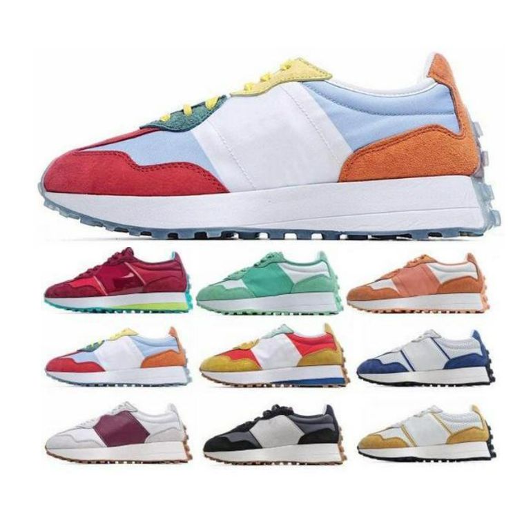 

Designer Trainers 327 Casual Shoes Women Men Sneakers Paisley Pack Pastel Navy Denim Rain Cloud Violet Leaf Green Mystic Purple Outdoor Spor