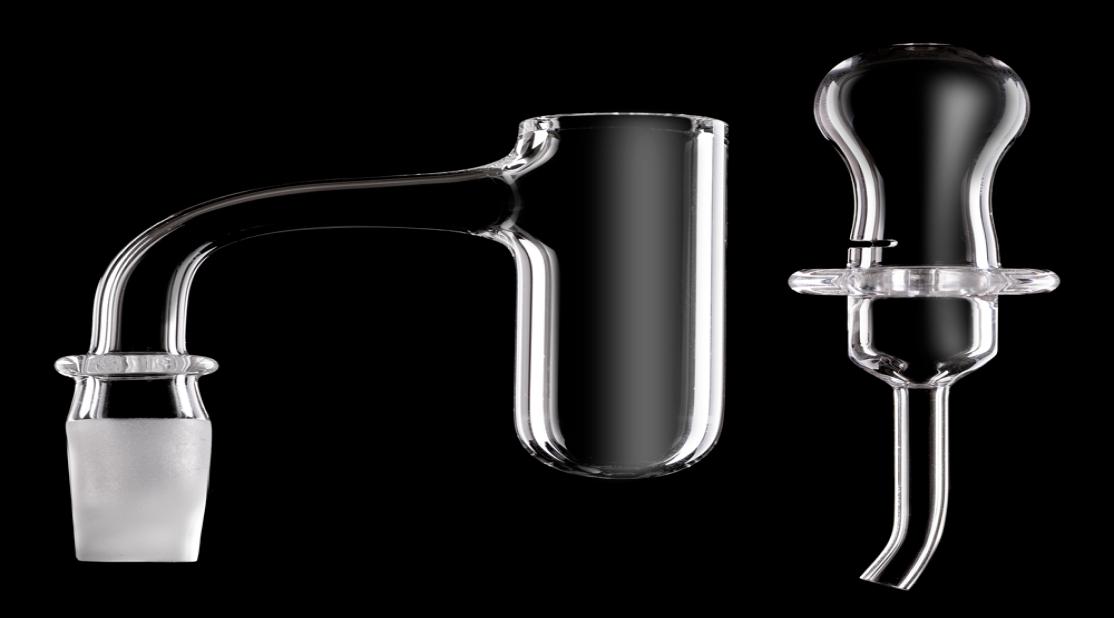 

Cold Start hookah Quartz Banger with Carb Cap Como deal Male 90 45 Degree Full weld 3mm Thick Nail for dab rig bong OD 20mm Bevel 9949495