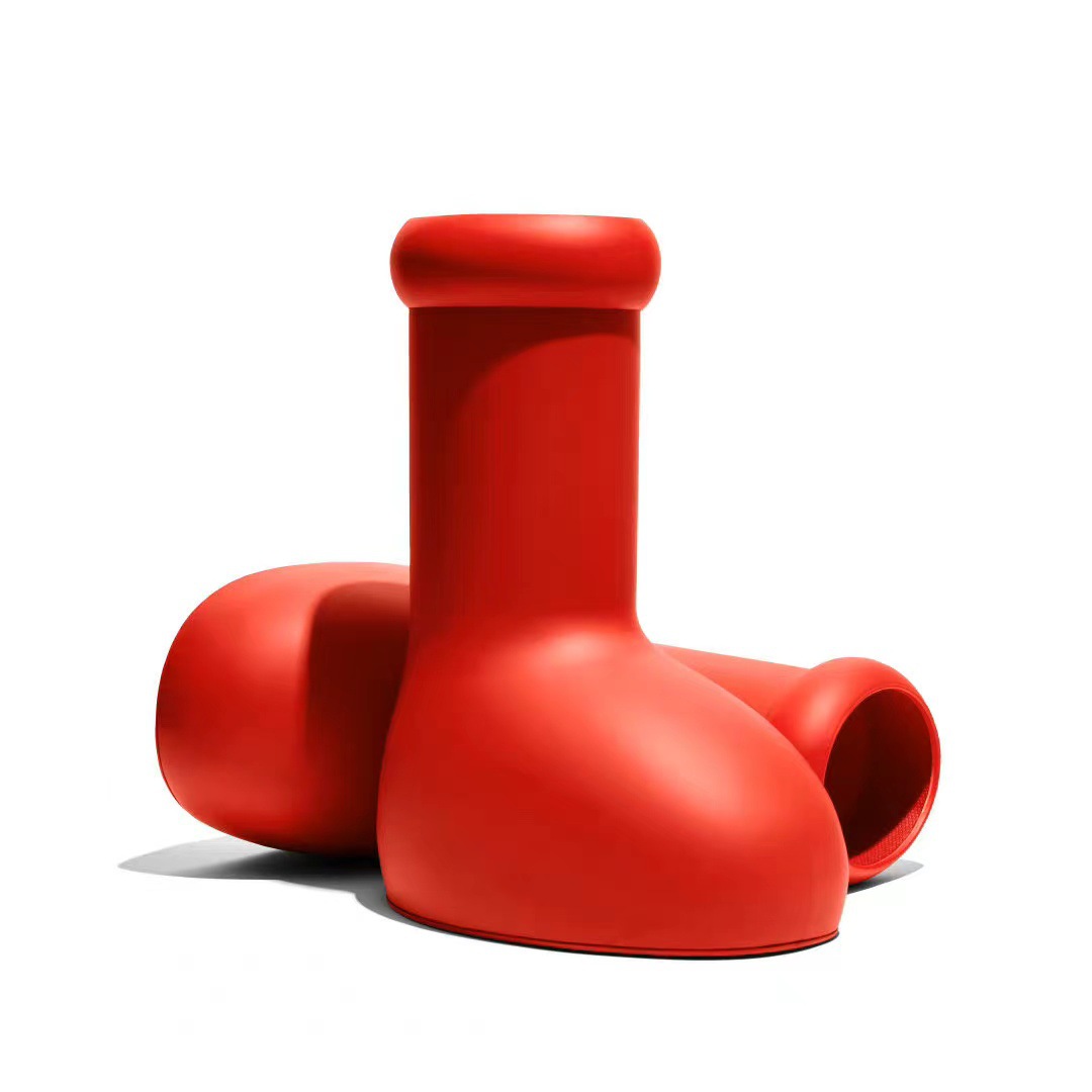 

Boots Designer Mschf Big Red Astro Boy Boot Cartoon Into Real Life Fashion Men Women Shoes Rainboots Rubber Knee Round Toe Cute Dhwgi, Big red boots