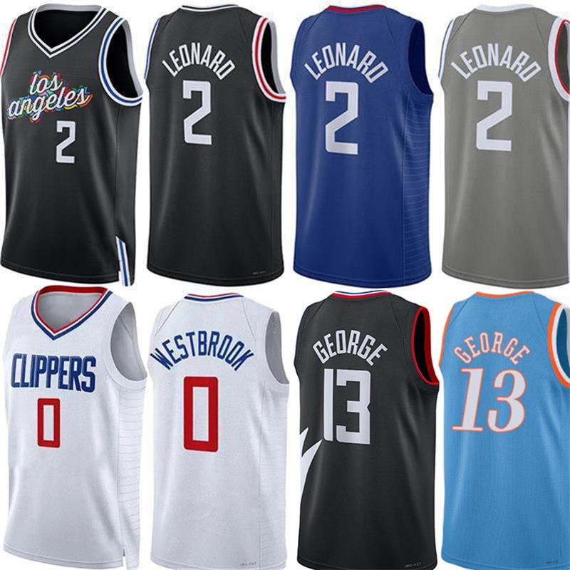 

Kawhi Leonard Paul George Basketball Jerseys Russell Westbrook Terance Mann Powell Bones Eric Gordon Hyland Ivica Zubac Batum Custom City Jersey Men, Colour 10