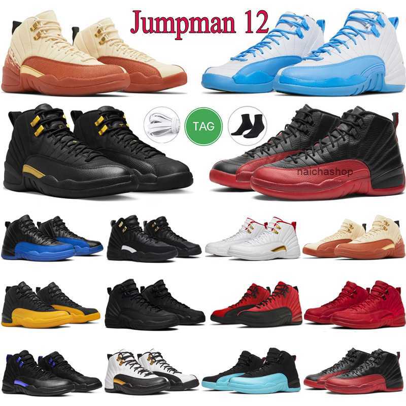 

Jumpman 12s Basketball Shoes 12 Mens Utility Reverse Flu Game Shoe Dark University Blue Cherry Master Trainers Outdoor Sports Walking Sneakers Size E jo, #11