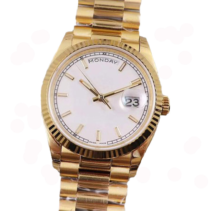 

daydate Men's Watch reloj 36mm 41mm Roman Dial Mechanical Automatic Stainless Steel Bracelet Sapphire Glass Super Luminous Waterproof Rose Gold montre aaa watch, Sl42