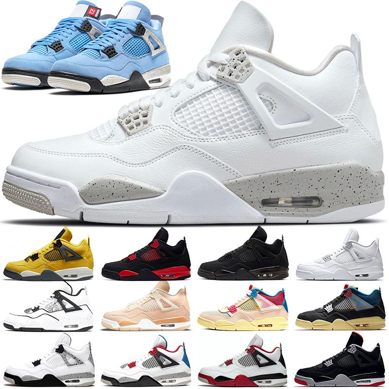

Jumpman 4s Basketball Shoes 4 Men Women Black Cat Red Thunder Lightning University Blue White Oreo Bred Pure Money What The Mens Trainers Sports Sneakers, #18 cactus jack 36-47