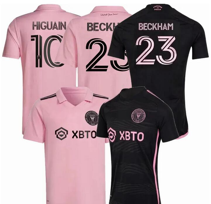 

Soccer Jerseys Customized 2023 Men Inter Miami CF Black Inaugural soccer jersey 23 Beckham 10 Pizarro 11 Pellegrini 21 Carranza 19 Robinson 7 Morgan football wear, 22-23 home