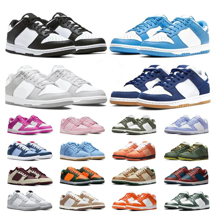 

2023 dunks low casual shoes men women Panda UNC Grey Fog Active Fuchsia Orange Lobster Medium Olive Syracuse mens trainers outdoor sneakers eur 36-46