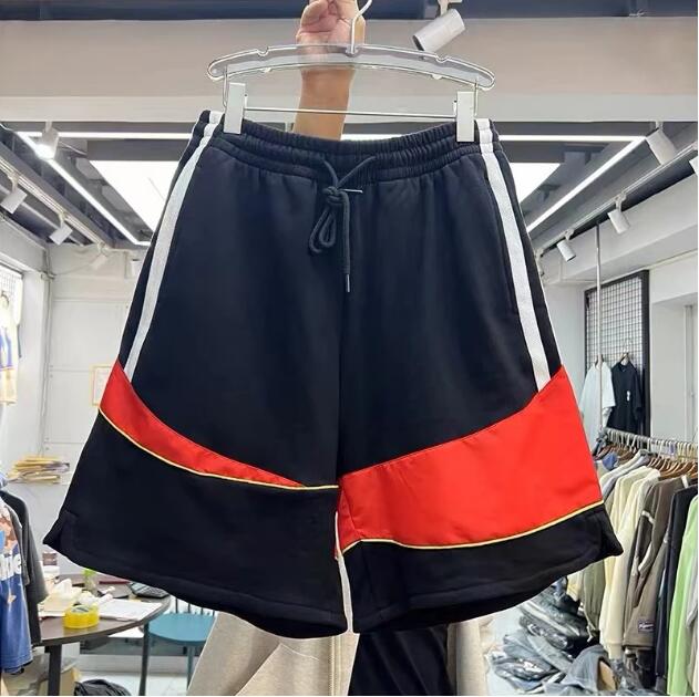 

Men's Plus Size Shorts Patchwork sports casual shorts Black
