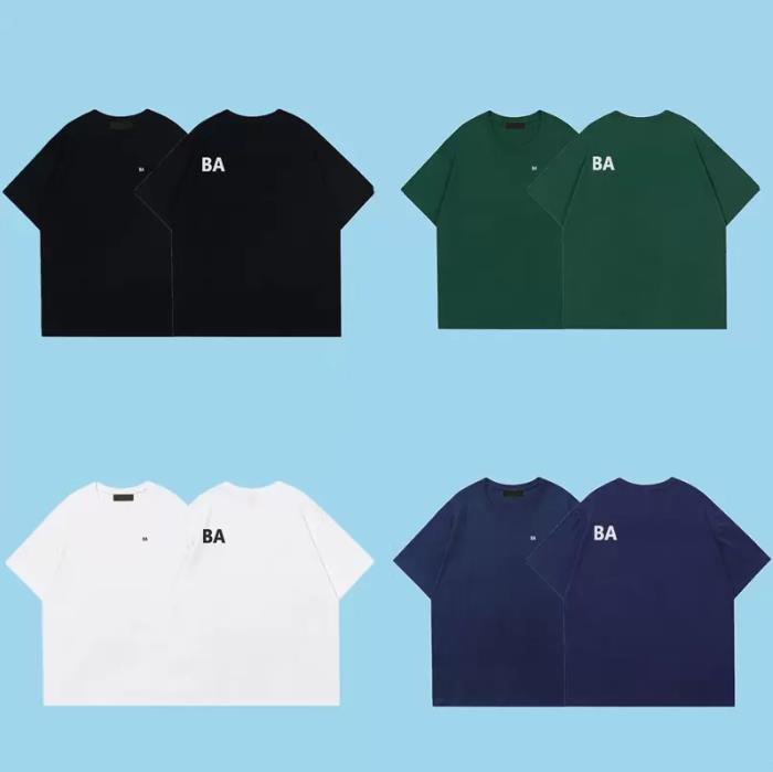 

Designer T Shirts BA Men's T-Shirts Fashion Summer T-Shirt Short Sleeved Oversize Basic Casual Loose Tops Streetwear Hip Hop Womens Mens