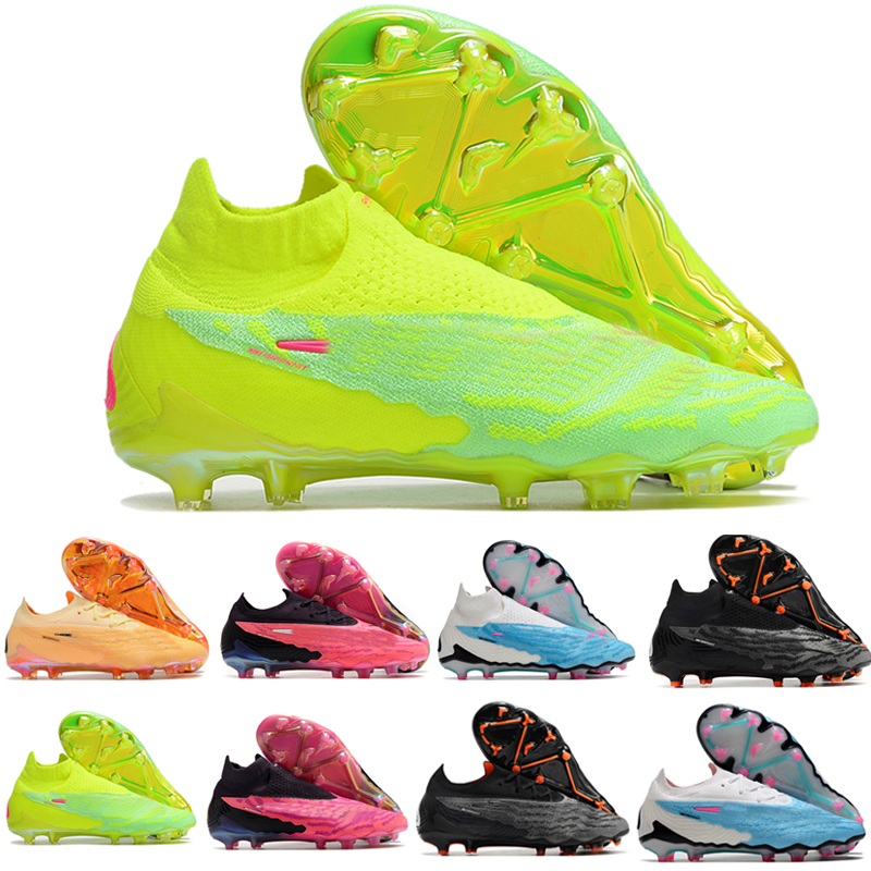 

Football Shoes Mens Soccer Shoes Phantom GX Elite DF Link FG Slip-on High Low Boots Cleats Sneakers Sports Shoes, 05