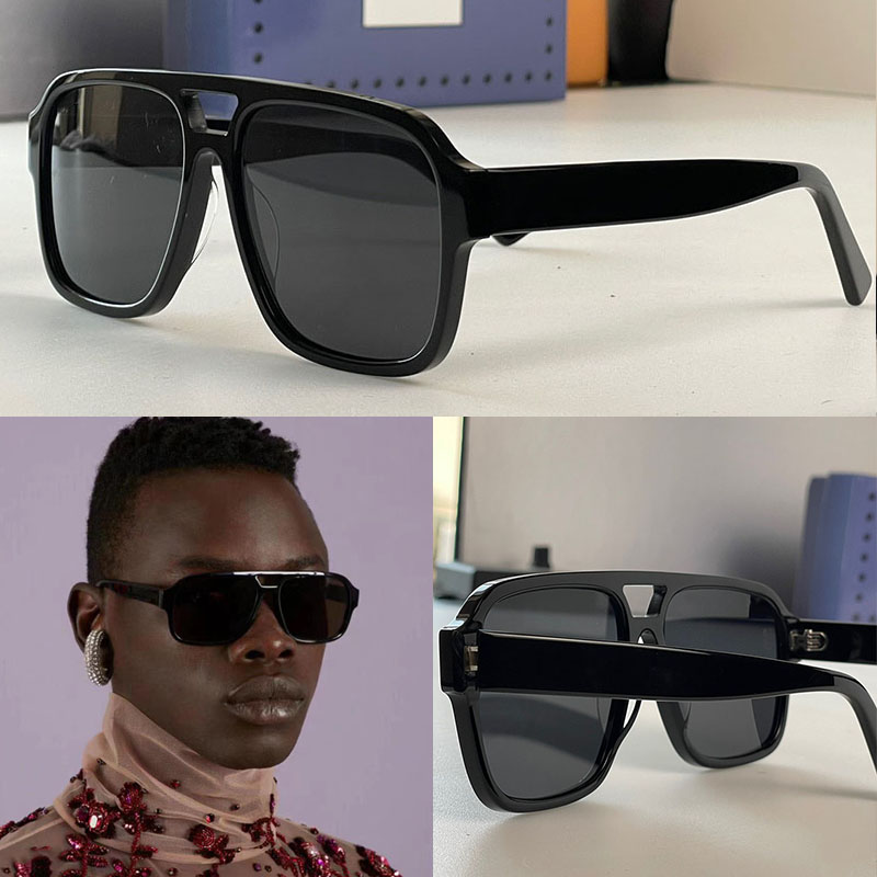 

Italy Designer mens Sunglasses Retro Double Bridge Square Women 1342 Trending Vintage Brand Orange Sun Glasses Cute Female Eyewear UV400 Sunglasses occhiali