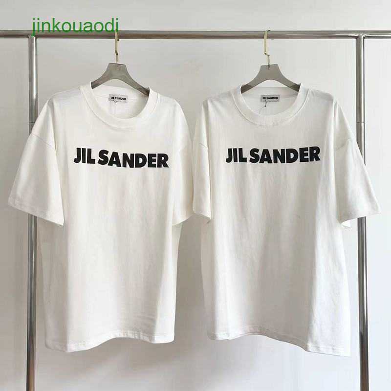 

Jill Sanders Correct Niche Fashion Brand Simple Style Loose Unisex t Shirt, White