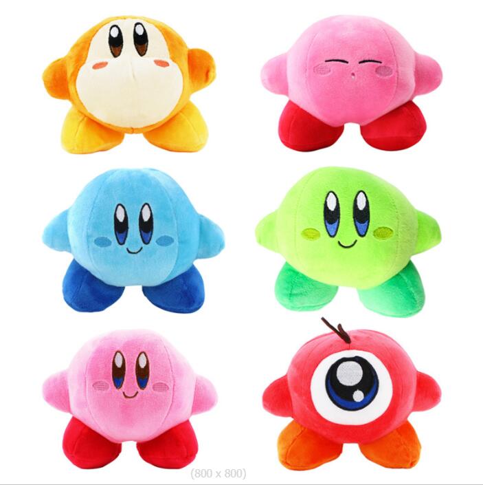 

6 Style  Kirby Toys Cute Star Kabi Plush Doll Toys Boy Girls Toys Stuffed Animals Movies TV, Mixed send