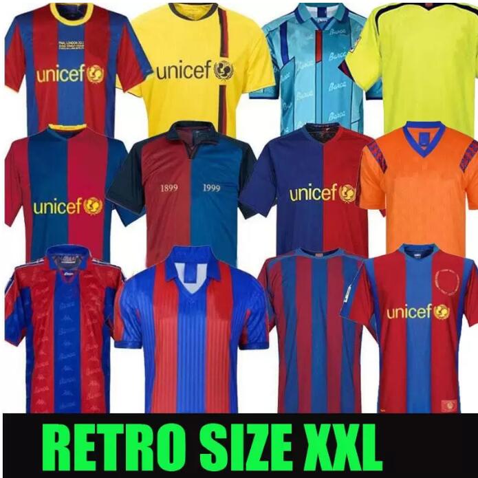 

Retro Barcelona soccer jerseys barca 96 97 07 08 09 10 11 XAVI RONALDINHO RONALDO RIVALDO GUARDIOLA Iniesta finals classic maillot de foot 1899 1999 MESSIS, 15 16 home