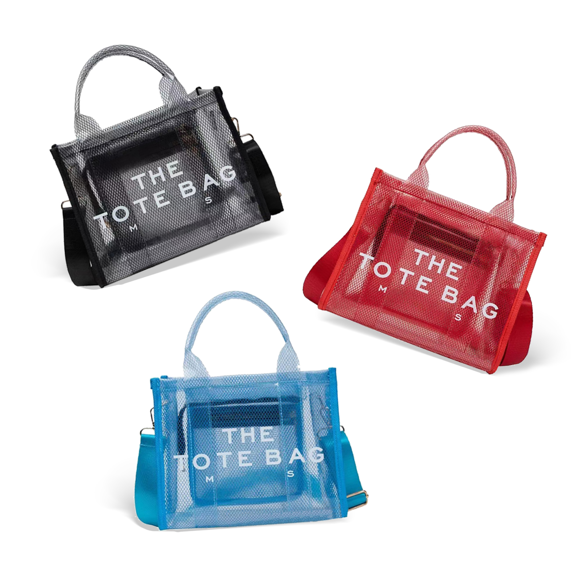 

casual Shopping marc jocobs bag luxury handbags marc the tote bag clear Beach clutch shoulder Designer bag Womens Mens shopping vacation weekend bags cross body bags, White