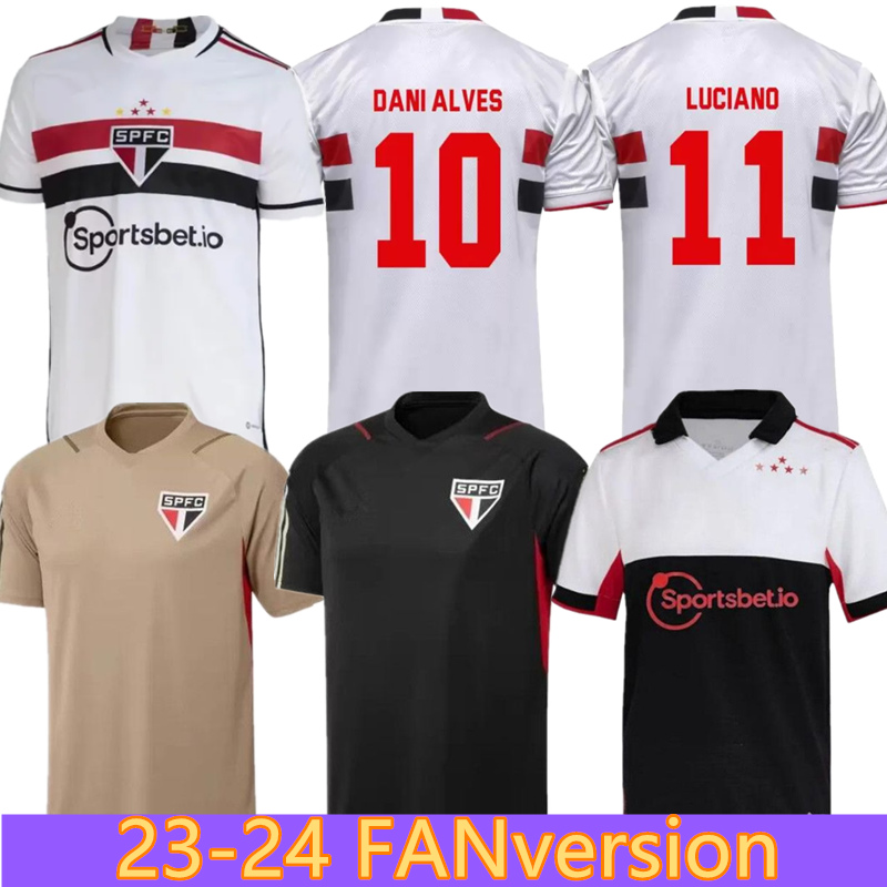 

23 Sao Paulo fc soccer jerseys LUCIANO 2023 24 Rafinha Calleri ALISSON PABLO MAIA pele eterno home away 3rd football shirt, Red