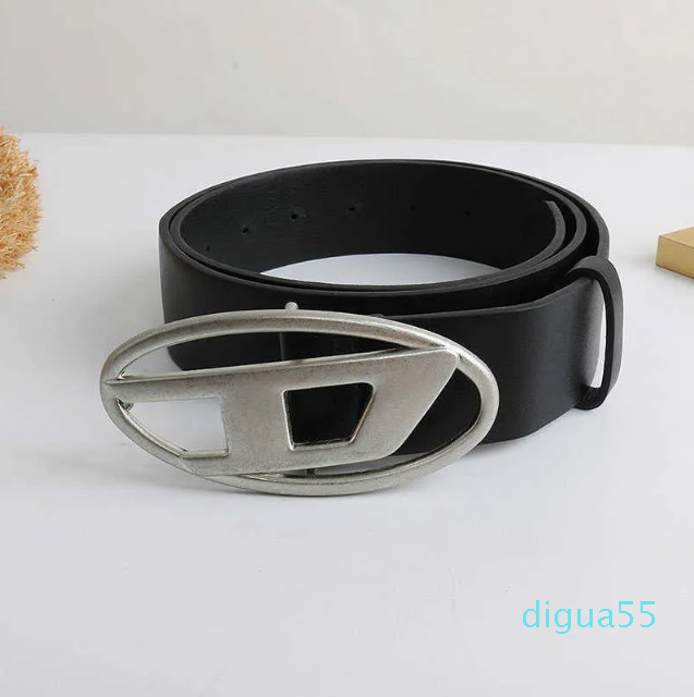 

Belts Retro Silver Buckle D Letter Belt Men And Women High-end Versatile Belt Autumn Winter G230207, Black