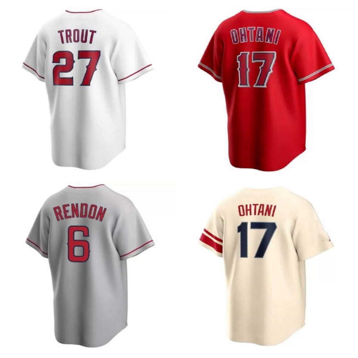

2023 baseball Jerseys Men women youth Los 27 Mike Trout 17 Shohei Ohtani 19 Jefry Marte 56 Kole Calhoun 6 Anthony Rendon 7 Zack Cozart 5 Pujols, As pic