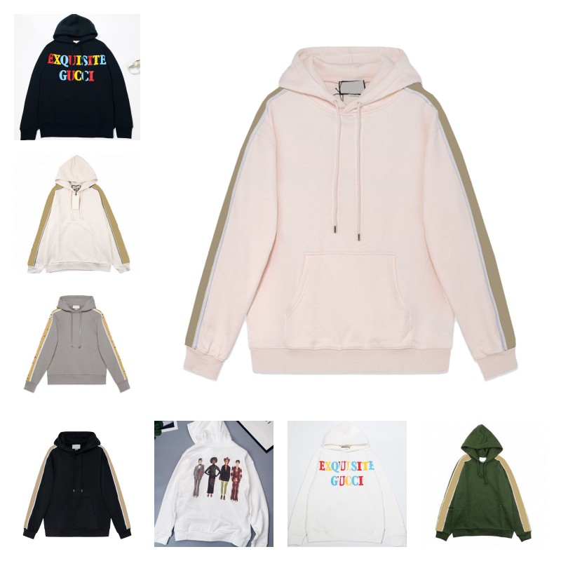 

Mens black sweatshirt g hooded letter print couples top men hoodie woman hoodies loose plus size pullover outerwear designer sweatshirts