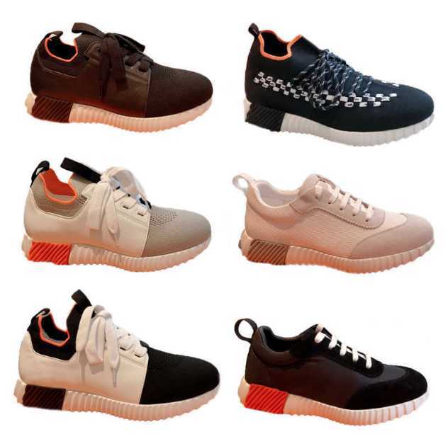 

Mens Depart Sneakers Platform Bouncing Trainers Leather Trendy Knit Mesh Men Knit Skateboard Rubber Runner Sole Casual Sport Shoes 35-46 With Box NO439, 20