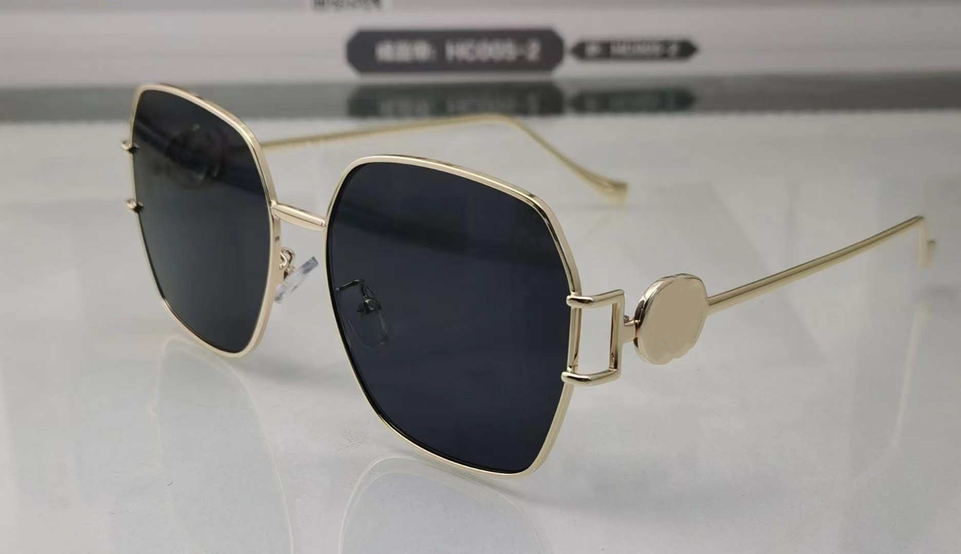 

2023 New Classic Polarized Sunglasses Women Designer Luxury 2023 Brand Alloy Metal Polaroid HD Tempered Glass Lens Retro Glasses Sun Glasses UV400