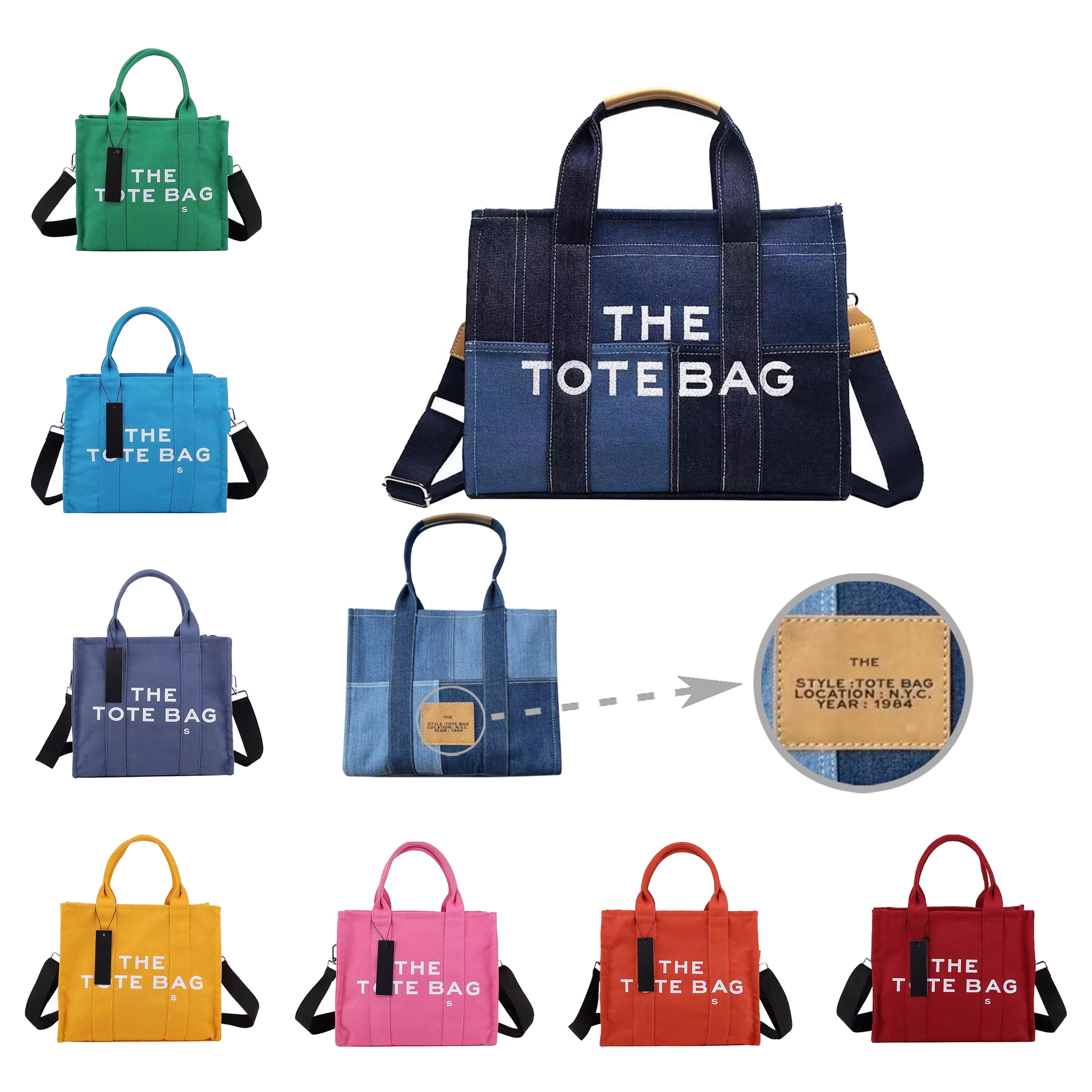 

Luxurys Designers Marc the tote bag fashion marc jocobs bag Large famous cross body shoulder handbags womens wallets crossbody casual marcjocobs canvas travel bags, Orange