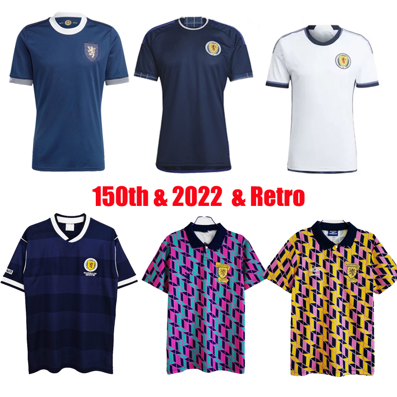 

2023 2024 Scotland 150th Anniversary soccer jerseys Tierney 2022 classic retro ROBERTSON McTOMINAY McGREGOR DYKES ADAMS home away third vintage football shirts, Commemorative