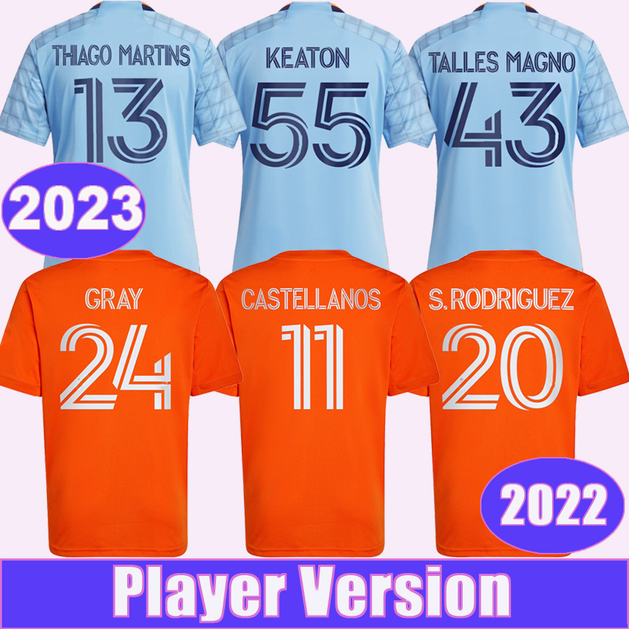 

2022 23 New York City FC Soccer Jerseys Player Version Mens MORALEZ TINNERHOLM Home Away HEBER CASTELLANOS MEDINA Short Sleeve Football Shirt, Qy13197 2022 away no patch
