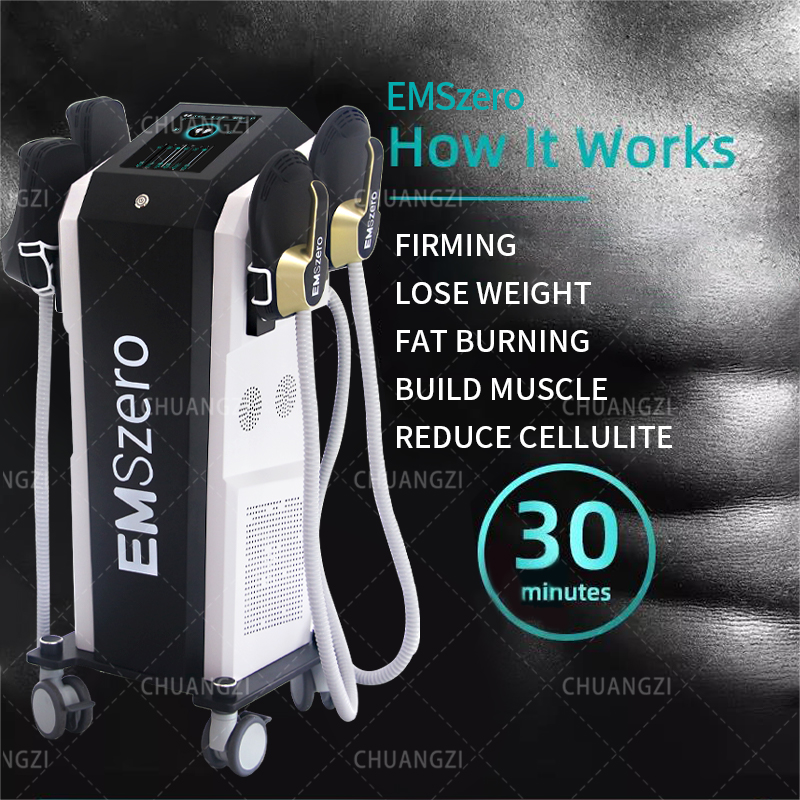 Professional beauty supply Fitness ems body shaping machine hiemt emslim emt 2 handles body sculpting machine EMSzero-image-854236888