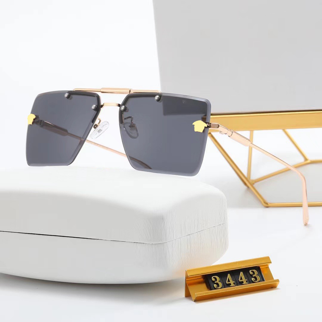 

Mens Luxury Designer Sunglasses Womens Retro Letter Printed Sun Glasses Polarized Driving Eyewear For Woman Square V Sunglass 2303272D