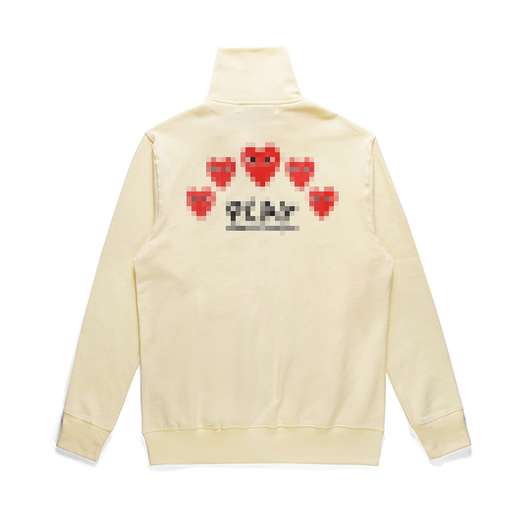 

Designer Men's Hoodies Com Des Garcons PLAY Black Sweatshirt CDG Red Heart Hoodie Size X322