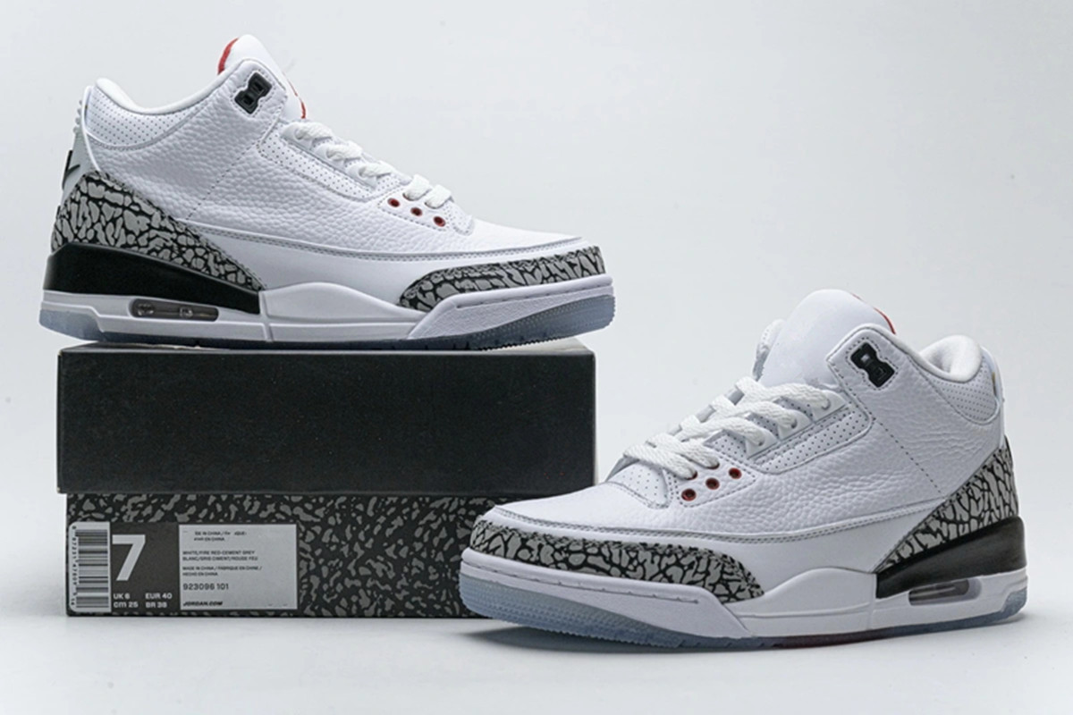 

TOP Quality Basketball Shoes Uabat Jumpman 3 NRG Retro Free Throw Line White Cement