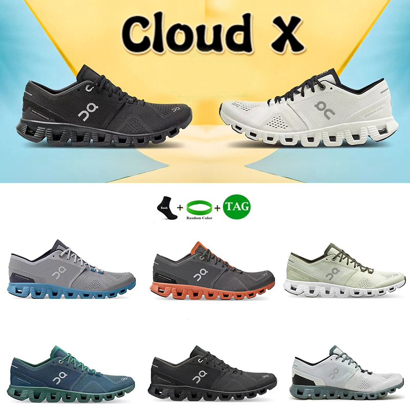 

On Running Shoes Running Cloud X Federer Workout Cross Training Shoe men women Cushion Lightweight Shock Absorbing sneaker rust red Aloe Storm Blue orange sneakers, 05-ash