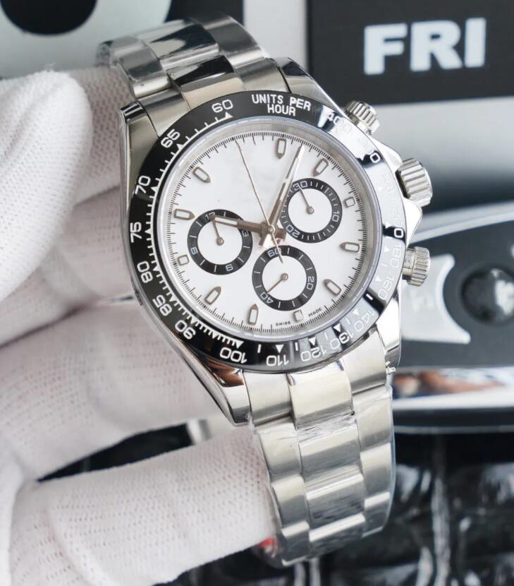 

Mens Watch Automatic Mechanical Sapphire glass multifunction Watches 40mm Stainless Steel Strap Gold Wristwatch Ceramic Case Lifewaterproof, 11