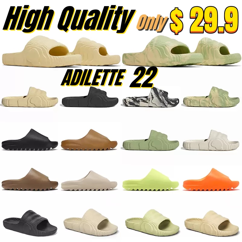 

Designer Shoes Adilette 22 Fashion Slides Platform Slippers Slip-on Slide Magic Lime Desert Sand Black Grey Onyx Ochre Bone Outdoor Sandals Beach Shoes