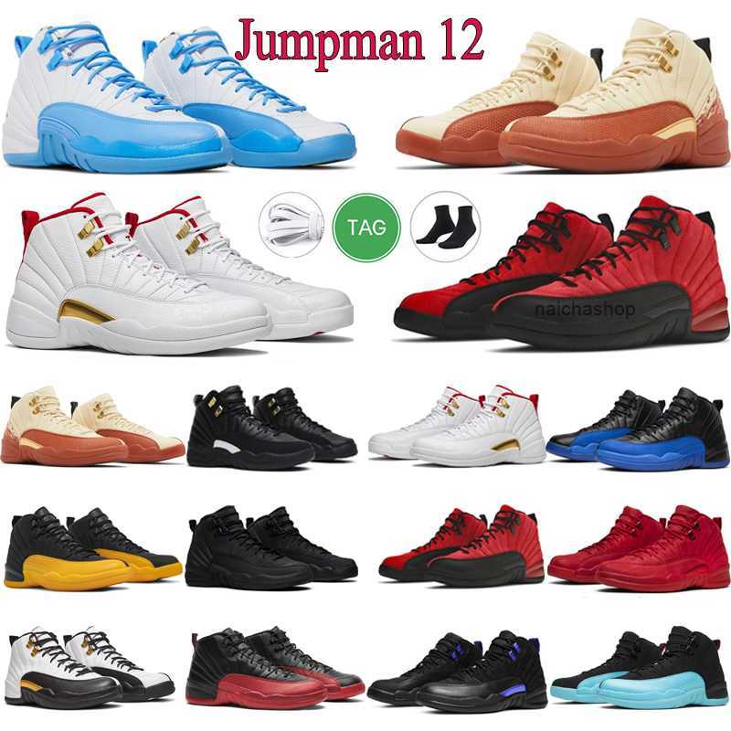 

Designer Jumpman 12s Basketball Shoes 12 Mens Utility Reverse Flu Game Shoe Dark Nylon Cherry Suitable Trainers Breathable Sports Walking Sneakers Si jo, #10