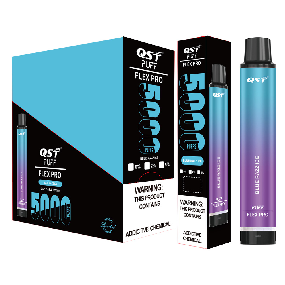 

vape puff flex 0% 2% 5% disposable vapor iqte qst manufacturer
