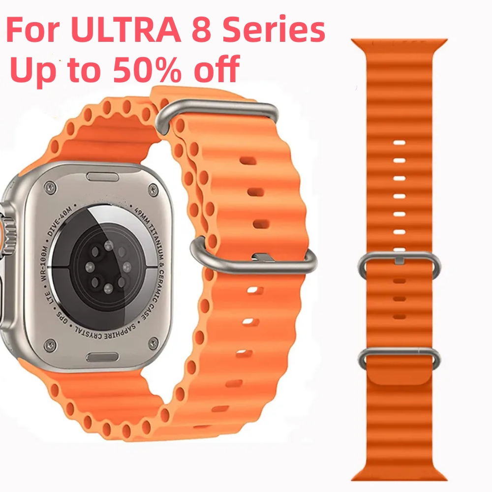 

For Apple Watch Ultra 8 Series 49mm 1.99 Inch Screen Mixed Color Strap With Multifunction Smart Watch
