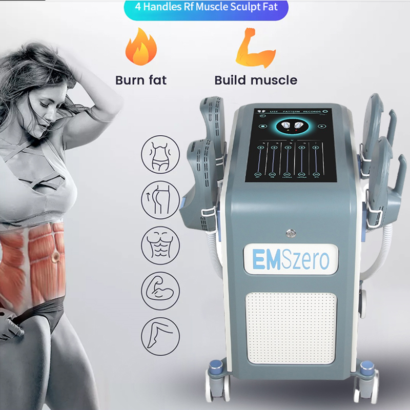 

14 Tesla 4 Handles DLS- Emslim Muscle Building Fat Reduction With Radiofrequency Fat Burning Emszero Machine