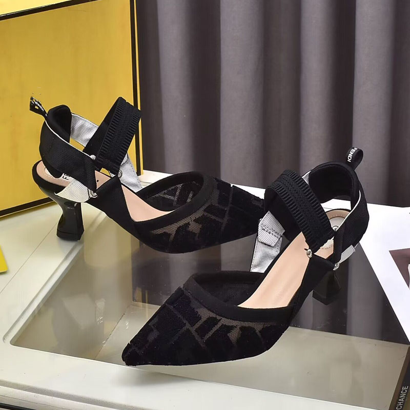 Low Heel Electric Embroidery Summer Sandals women's fashion high Heel Shoes designer Party Beautiful Comfortable Formal Shoes-image-997307987